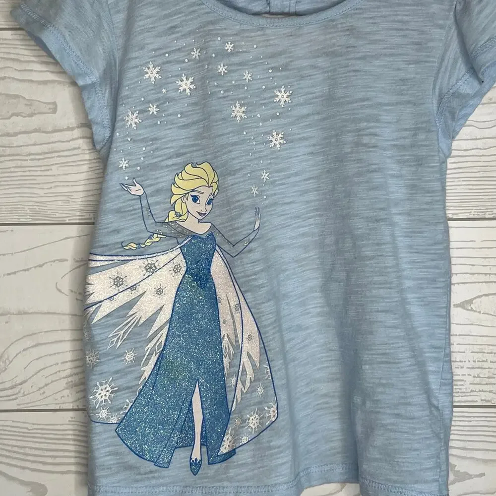 Jumping Beans girls’ “Frozen” top/faux denim pants Size 2T